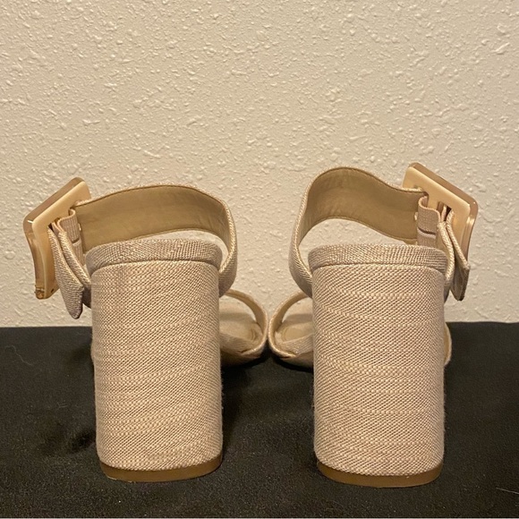 Sam Edelman Dalton Sandal in Sand Linen Size 8.5 - Picture 4 of 5